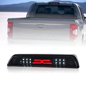 3RD THIRD BRAKE STOP LIGHT CARGO LAMP FIT FOR TOYOTA TUNDRA 07-2018 BLACK/SMOKED, Led, Bolt Mount