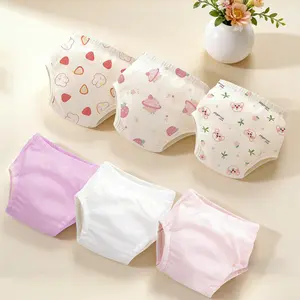 Baby Potty Training Pants Set, Cute Cartoon Design, Soft Skin-Friendly, Washable Reusable, Suitable for Boys and Girls, Easter Thanksgiving Gift