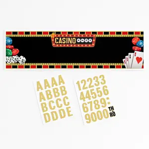 Roll the Dice Customizable Casino Banner Decoration