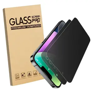 2-Pack 360° Privacy Tempered Glass Screen Protector for iPhone 17/16/15/14/13/12/11, Anti-Spy 4-Direction, Full Screen Protection