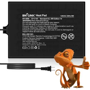 Reptile Heat Pad 6"X8" 8W for 10-20gal Under Tank Terrarium Heating Mat Waterproof for Turtle, Lizard, Frogs, Snake, Hermit Crab