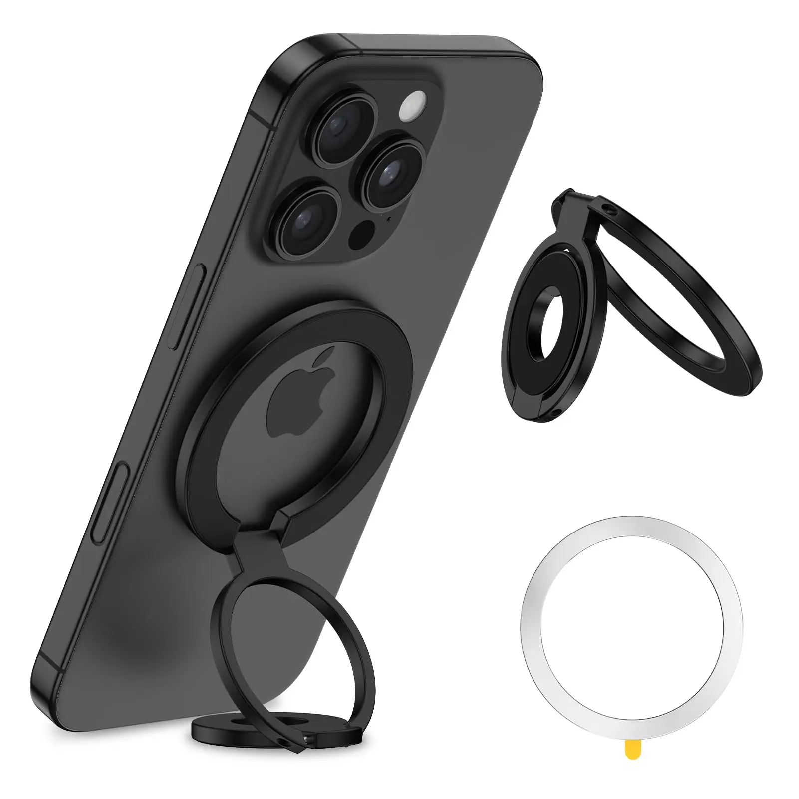 Magnetic Phone Holder 2-in-1 Ring Holder, 360° Rotation, Suitable for All Phones, Secure Grip, Easy Installation, Metal Alloy Phone Holder, Double-Sided Magnetic Attachment phone stand magnetic phone grip magsafe phone stand phone grip