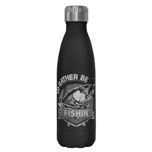 Lost Gods I'd Rather Be Fishin' Stainless Steel Water Bottle