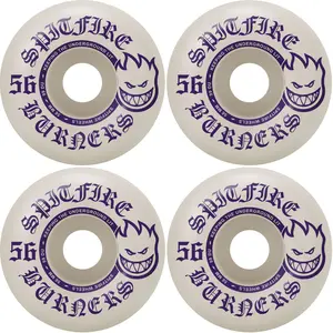 Spitfire Skateboard Wheels Burners 56mm 99A White/Purple