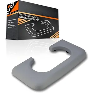 Center Console Cup Holder Compatible with Ford F250 F350 F450 Super Duty 1999-2010 Center Console Cup Holder Armrest Pad, Center Console Accessories (Grey)