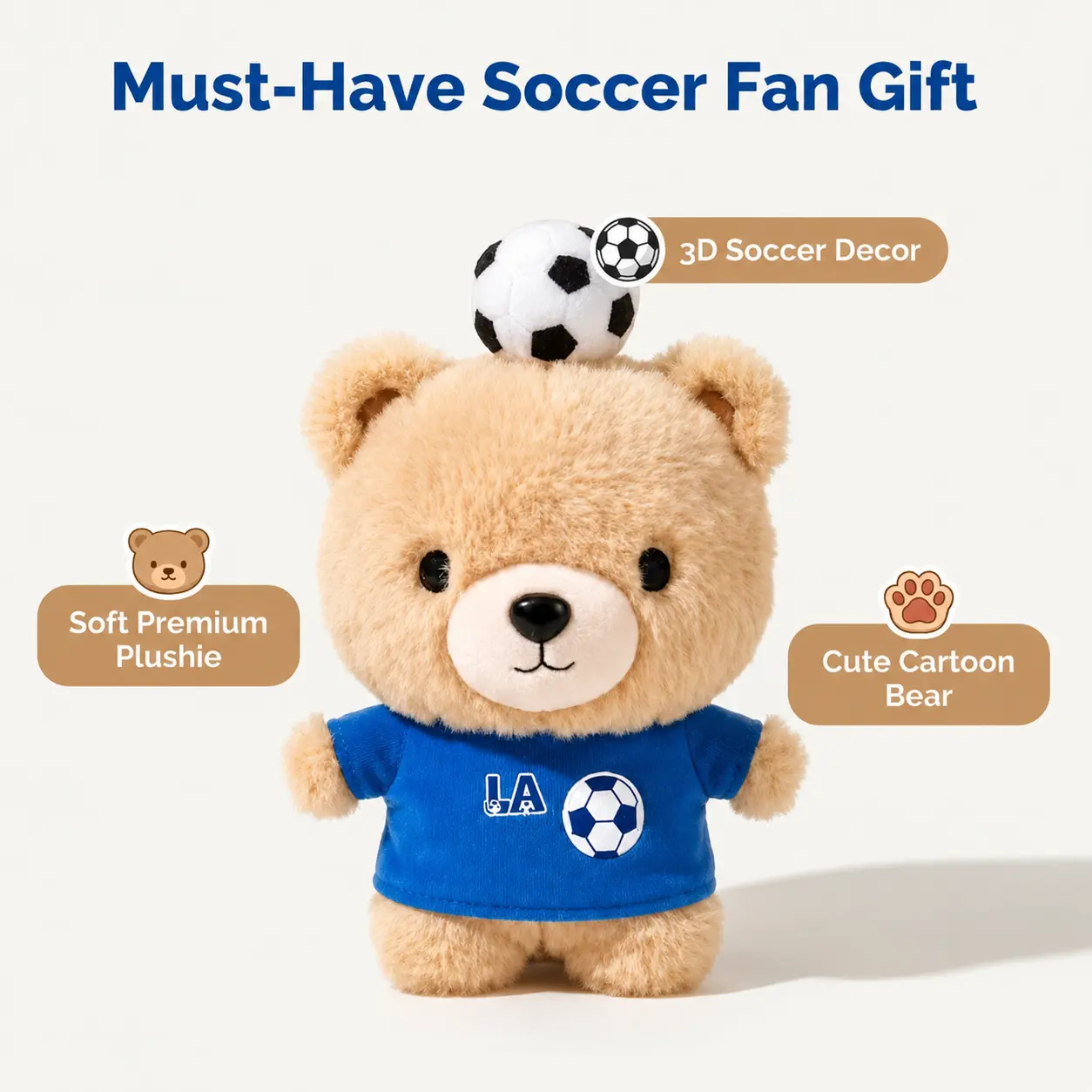 Soccer Fan Plushies Bear