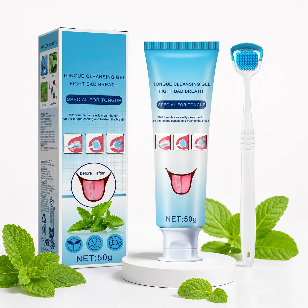 Tongue Cleaning Gel Bundle for Refreshing, Daily Mouth Hygiene Essential