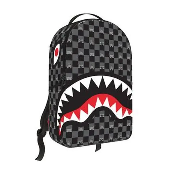 Sprayground gray peeking character backpack