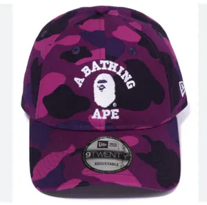 Bape New Era College Camo Hat Purple Camo