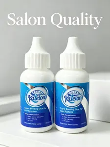 2 Bottles Lace Wig Glue, Strong Long-Lasting Waterproof Sweatproof Invisible Traceless Wig Adhesive, Oil-Resistant Scalp Wig Installation Gel
