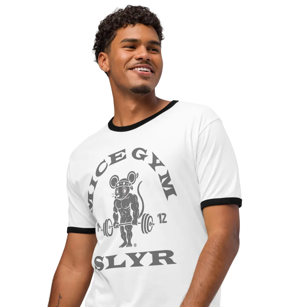 Demon Gym Ringer Tee – Gold Gym x Demon Inspired