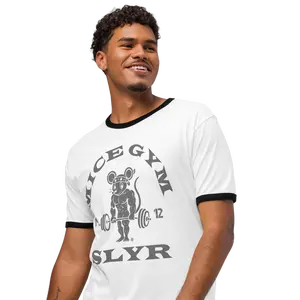 Demon Gym Ringer Tee – Gold Gym x Demon Inspired
