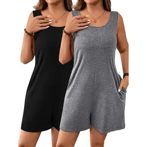 2pcs Loungewear Set, 1pc Pajamas, Loose Fit with Side Pockets