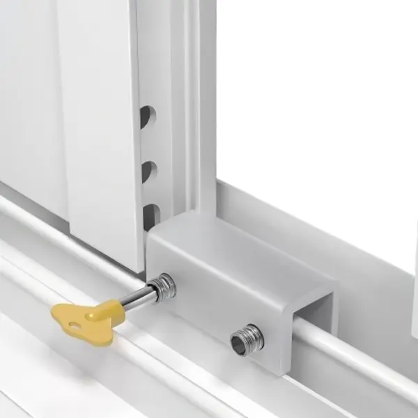 Aluminum Alloy Sliding Window Limiter Lock - Flexible, Adjustable Stainless Steel Accessory for Vertical Windows, Sliding Lock