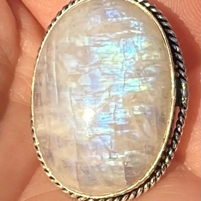 Rainbow Moonstone Necklace