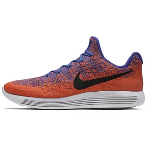 Nike LunarEpic Flyknit 2 Men's Low-Top Running Shoes with Slip-Resistant and Durable Design in Orange-Blue Trending Shoes, House White Official Shoes to Get / Maison Mihara