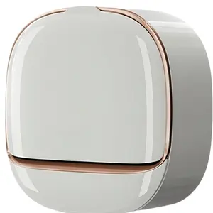 Luxury Soap Holder with Drainage Tray, Waterproof Soap Dish Holder, Keeps Soap Bar Dry, Wall-Hanging Sticky Soap Container for Shower, Bathroom, Bathtub