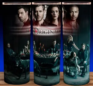 Vampire Diaries The Originals Cup Mug Tumbler 20oz with Lid and Straw - Elegant Drinkware for Vampire Fans - Perfect for Hot or Cold Drinks! Stainless Steel. Flasks Plastic Bottles Bottled
