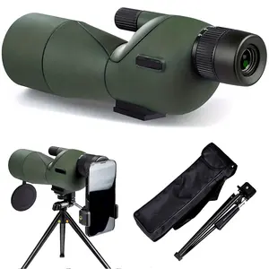 25-75x60 Spotting Scopes With Tripod Carrying Bag And Smartphone Adapter For Target Shooting Hunting Bird Watching Gifts For Dad