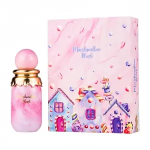 Arab Marshmallow Blush Eau de Parfum 100ml - Marshmallow & Strawberry, Cotton Candy & Vanilla Scent,Floral Sweet Long Lasting Perfume,Gourmand Floral Sweet Long Lasting EDP Spray for Women, Luxurious Everyday Wear Fragrance,Perfume for women