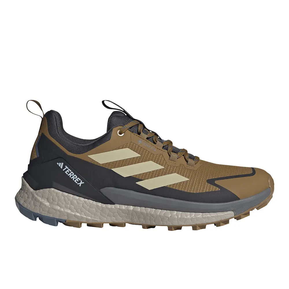 adidas Mens Terrex Free Hiker 2.0 Low Gore-Tex Hiking Hiking Sneakers Shoes - Brown