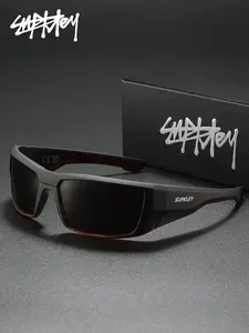SUPKLEY Look Sharp, Stay Protected! Upgrade Your Accessory Game With These Trendy, Futuristic Outdoor Sports Sunglasses. Ideal For The Gym, A Hike, Or Just Cruising Around Town. A Must Have For Every Guy!