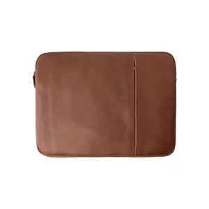 Andar The Chase Laptop Sleeve - Full-Grain Leather Laptop Cover with Microfiber Finish