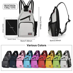 New Designers Chest Bags Crossbody Shoulder Backpack - Headphone Jack & Phone Pocket - For Ladies - Stylish & Practical - Perfect for Everyday Use & Travel