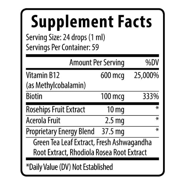 Metabolic Drops Herbal Blend with Natural Ingredients Daily Use Supplement.