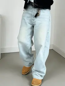 Versatile Casual Streetwear Jeans That Don't Fade Easily, Three-Dimensional Stylish Long Pants, Comfortable Everyday Wear, Perfect for All Seasons, Pocket