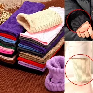 1pc of 40cm(15.75in) clothing cuff and trouser cuff Knitted Fabric, each piece can make 2 cuffs, DIY sewing fabric, suitable for clothing cuff repair and making
