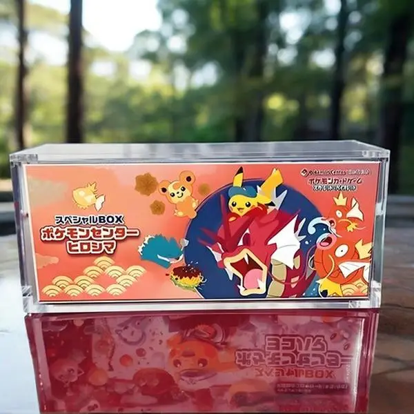 japanese pokemon booster box acrylic case Acrylic Display Case For Japanese Pokemon High Class Booster Box –  PullNBangrz main image 0