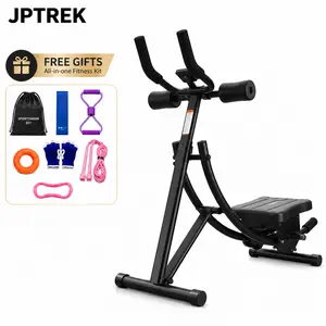 JPTREK Adjustable Foldable Home Workout Bench Full Body Abdominal & Shoulder Training Equipment Multi-Level Sit Up Fitness Trainer for Beginner Home Gym Full Body Flexibility Training