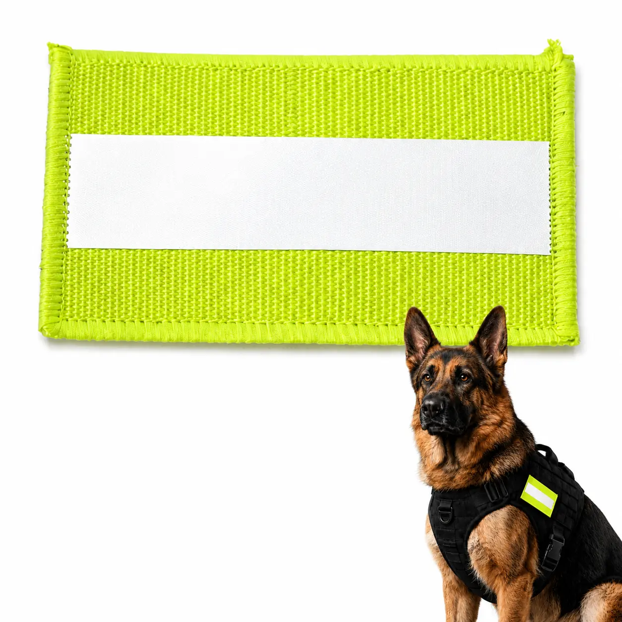 Reflective Embroidered Tactical Patch, High-Visibility Fabric Patch with Hook Fastener for Backpacks, Clothing, Pet Harnesses and Outdoor Gear sohochic