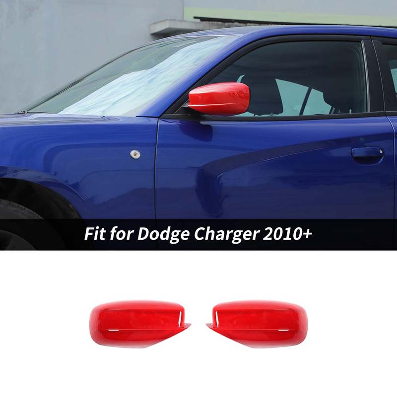 For Dodge Charger 2010-2021 Carbon Fiber Rear View Side Door Mirror Cover 2PCS For Dodge Charger 2010-2021 Carbon Fiber Rear View Side Door Mirror Cover 2PCS