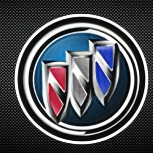 2 Pcs Buick Car Door Lights, Car Decorative Light, Door Logo Projector Welcome Light, LED Projector Car Door Welcome Light, Personalized Door Projection Light （Batteries Not Included）