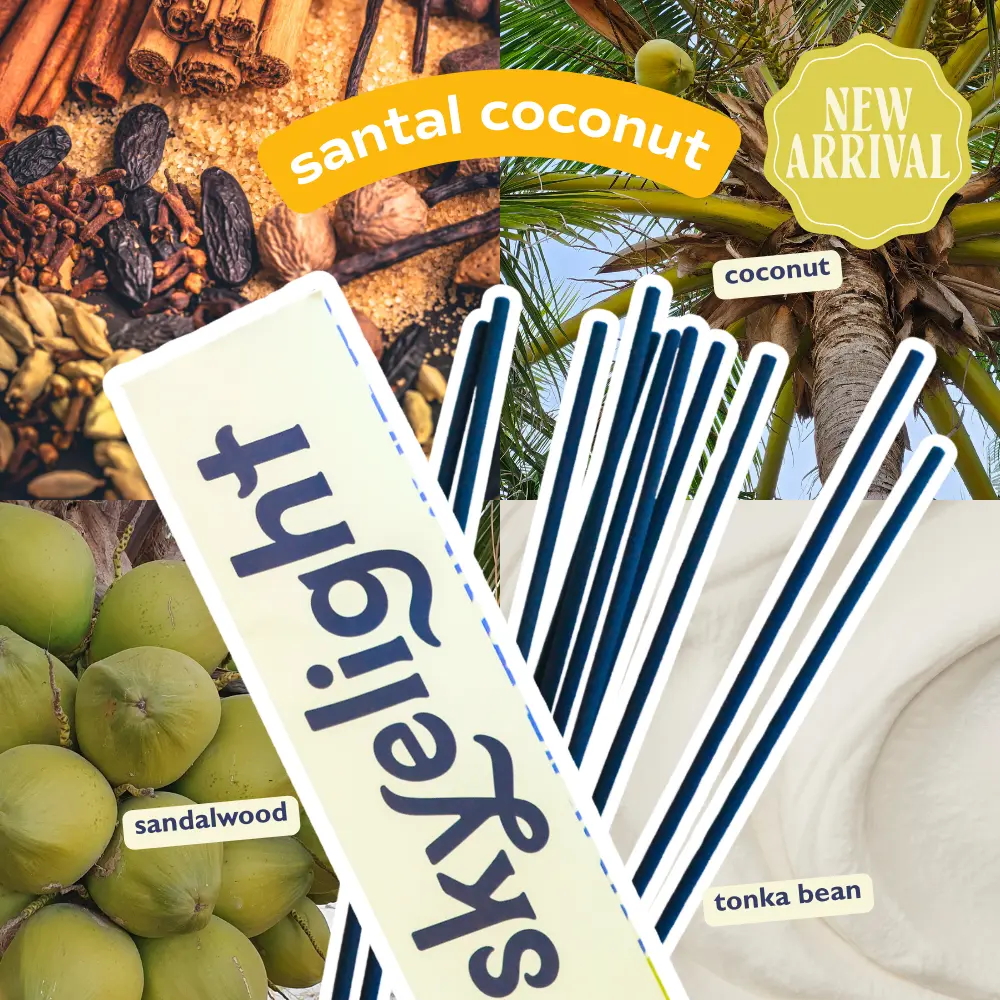 Santal Coconut Scented Incense Sticks