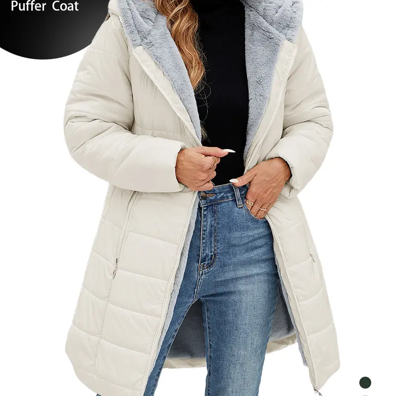 【Restock】HEEKPEK Fashion Women's Hooded Long Sleeve Medium Length Down Jacket - Keep Warm Windproof Waterproof Slim Fit Ski Coat for Daily Commutes, Outdoor Activities #outdoorfun, Hooded Jacket, Fashion Women's Down Jacket