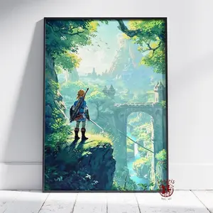 The Legend of Zelda Poster  Breath of the Wild Wall Art1 - (Unframe)