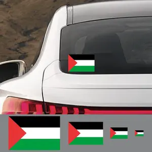 3PCS Palestinian Flag Sticker Car Window Palestine Vinyl Decals PVC Decoration Truck Door Laptop Motorcycle Vinyl Accessories
