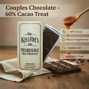 Couples Chocolate for Valentine's Day - 60% Cacao Dietary Supplement