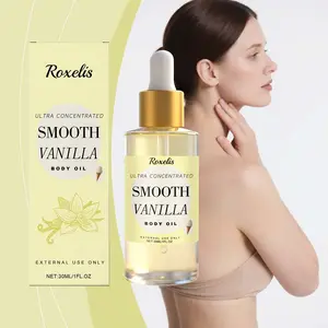 Vanilla Cream Rich Scented Body Oil,Nourishing Moisture for Soft Radiant Skin,Lightweight Texture for Hydration 30ML/1FL.OZ