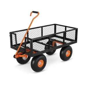 Garvee Hand Truck Folding Transport Cart Carrying Vehicle Load Capacity 408kg Garden, Horticulture, Household, Outdoor Use High Load Capacity and Durability