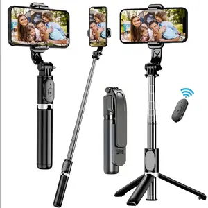 Telescopic Selfie Stick Tripod Monopod Stand Mobile Phone Support Wireless Gimbal Stabilizer For iPhone Android Holder