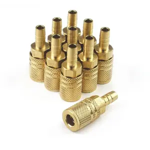 212 MAIN Primefit XIC1438BB6-B10B Extreme Performance Series 6-Ball Brass Coupler, 0.25 in. x 0.37 in. Standard Hose Barb, Push-On Type Fittings, Strong Grip High Flow Component for Cycling & Outdoor Recreation