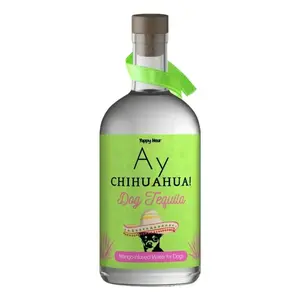 Ay Chihuahua! Dog Tequila | Organic Mango-Infused Water, 1x375mL Bottle, Non-Alcoholic Dog Beverage by Yappy Hour