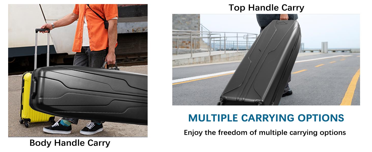 UNIHIMAL Full Hard Case Golf Travel Bag with Wheels, Travel Case - Ultimate Protection, Waterproof & Durable, Specially Designed for Airline Transport