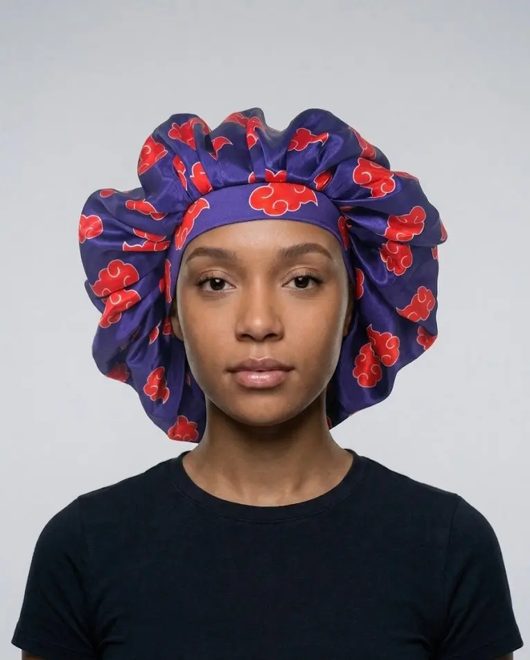 Akatsuki Purple Silk Bonnet