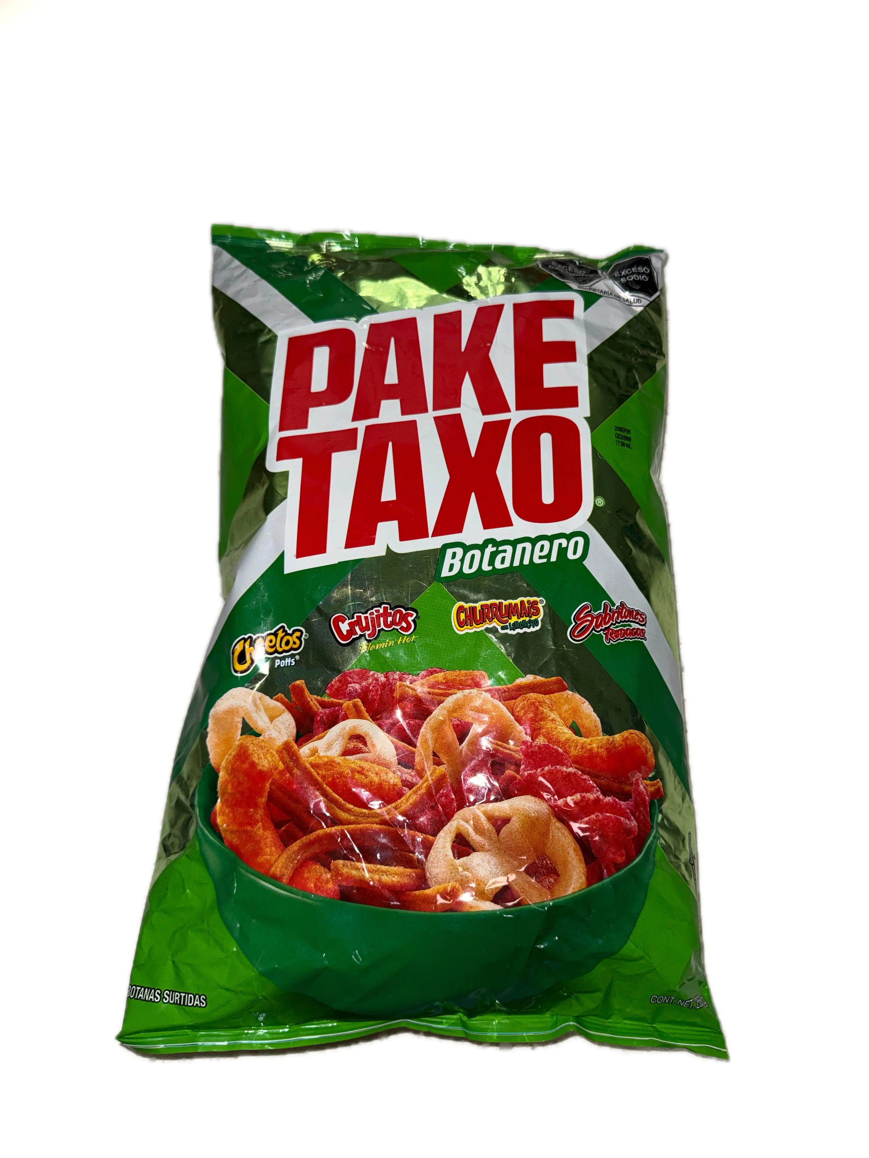 Paketaxo Botanero Mexican Assorted Corn & Wheat Snack Mix, 255 g (9 oz) – Spicy Snack Variety Pack