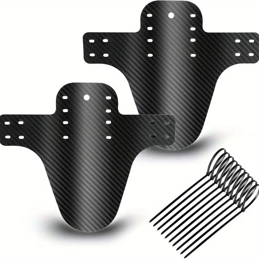 Mountain Bike Mudguard, Front and Rear Mudguard Wings, Suitable for Road Bikes, Black, Cycling Accessories, Sleek Design, Durable Construction, Car Door Hinge Replacement, Car Door Hinge Kit, Bicycle Mudguard, Mud Guard, Mtb Fender, Bicycle Accessory